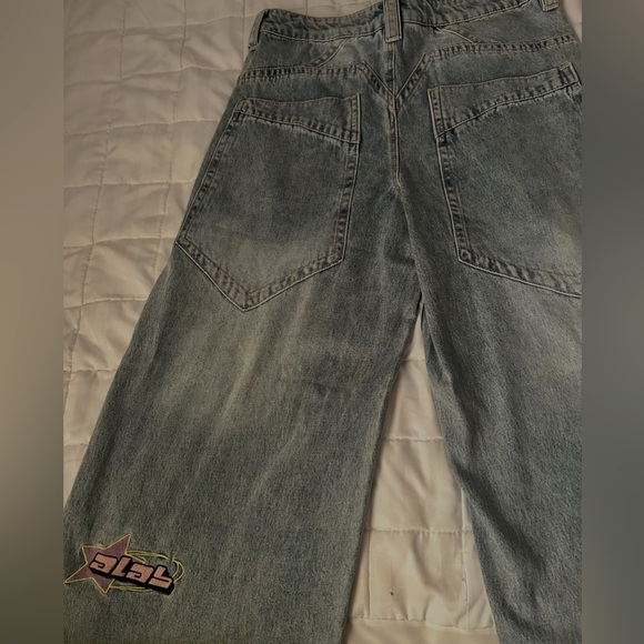 ACAB Blue Jeans with Checkered Lining - Picture 1 of 3